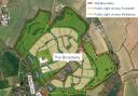 Gladman Developments' plan to build 800 new homes on land at The Broadway