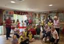 Stansted - Residents and team members at Care UK’s Mountfitchet House were joined by the Elsenham Brownies for an evening of football fun