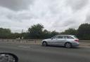 Police halt traffic due to incident