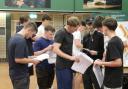 William de Ferrers School students opening their A Level results