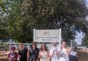 Students at Harwich and Dovercourt High School celebrating their GCSE results