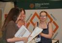 Students at William de Ferrers School opening their GCSE results