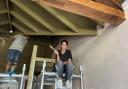 Finishing touches - owner Emily Scarpino hopes to open at the end of September.