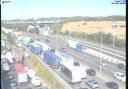 Severe congestion on the M25 near Dartford