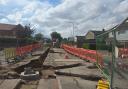 Works underway - another view from Peartree Road