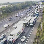 M25 shut with hour-long delays