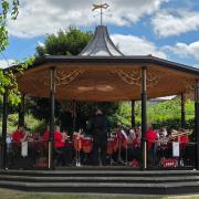 Epping Forest Band performed at Saffron Walden bandstand season