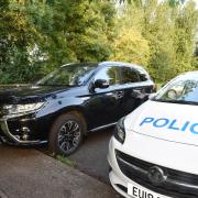 A black Mitsubishi that Essex Police believe was used in the kidnap of Jack Sullivan