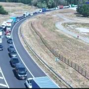 A12 drivers facing long delays after a crash