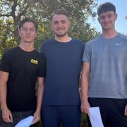 Helena Romanes Students celebrating their A-level results