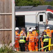 Emergency - A train derailed in Wickford almost two weeks ago