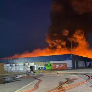 Blaze - The warehouse belonging to Premier Labellers was destroyed by the fire