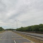 There has been a crash on the route