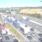 Severe congestion on the M25 near Dartford