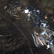 Dump - A large fly-tip was discovered on conservation land in Epping Forest