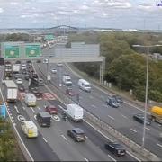 Traffic - Queues are stretching into Kent following a crash near the Dartford Crossing